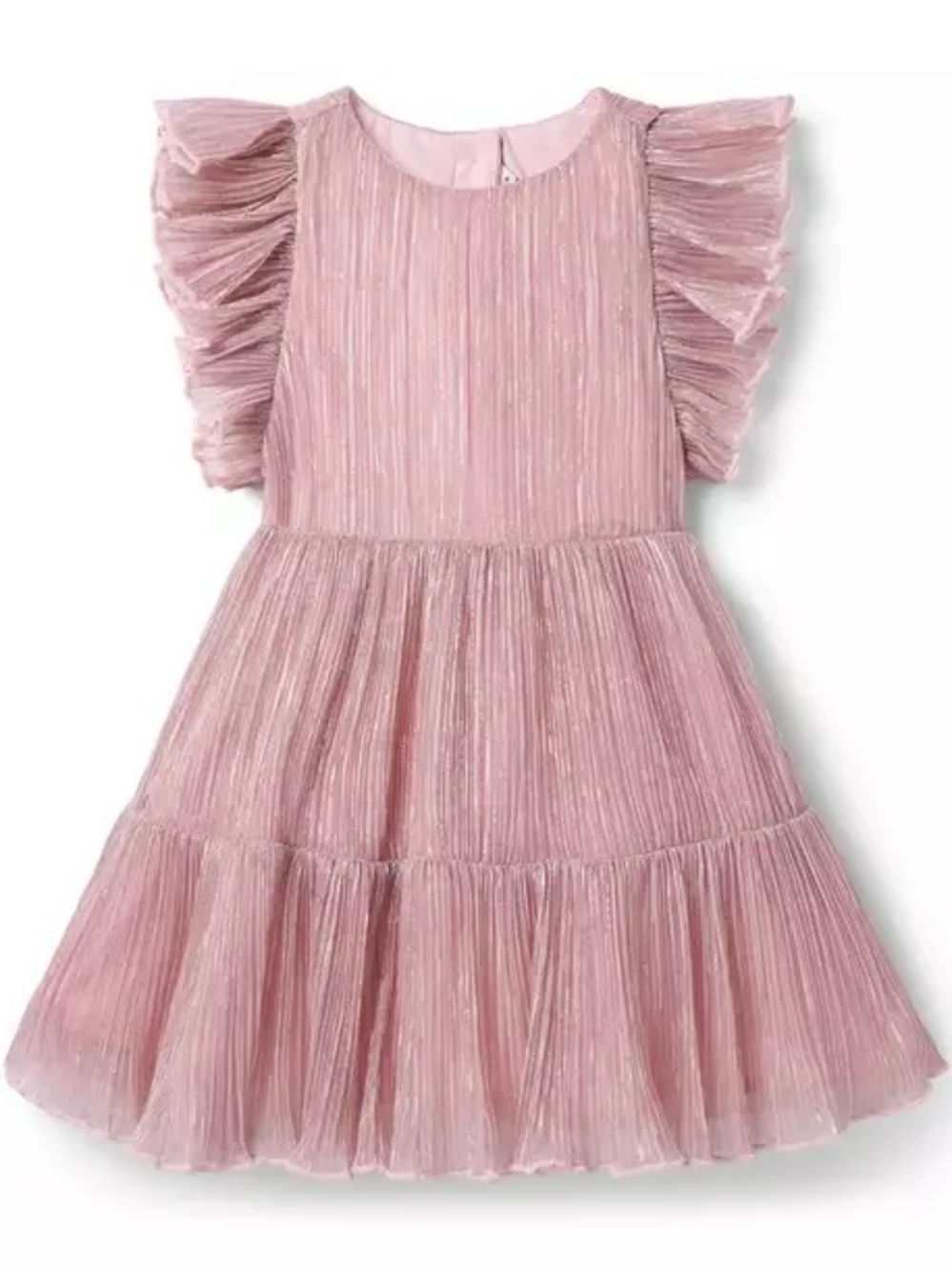 Janie and Jack Pleated Shimmer Dress